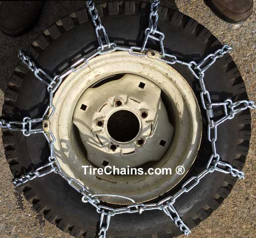 tire chains with pin coupler