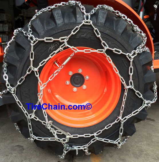 snow chains diamond style for loaders