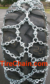 Euro-Diamond Loader Tire Chains with wear bar