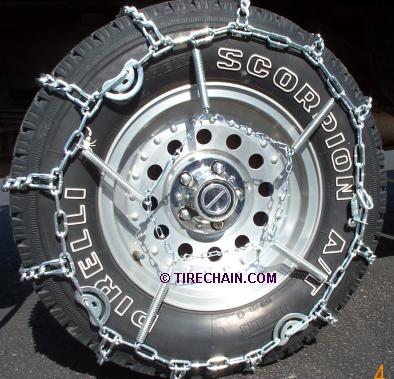 tire chains spring adjuster