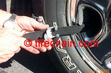 Emergency Tire Chains Install 2